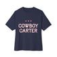 Western Cowboy Unisex Oversized Boxy Tee - snazzymerch