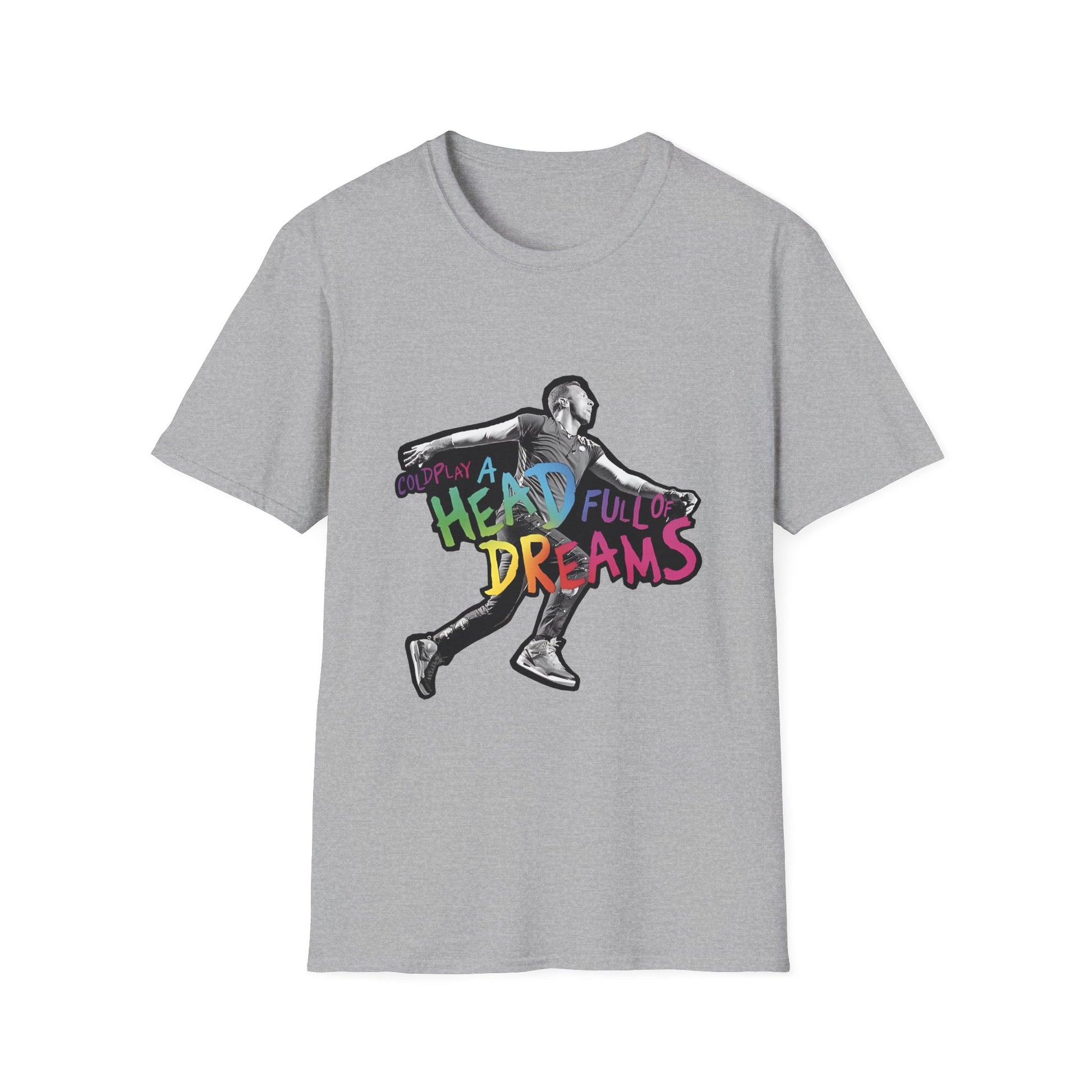 Unisex Softstyle T-Shirt Inspired by Coldplay A Head Full of Dreams Chris Printify