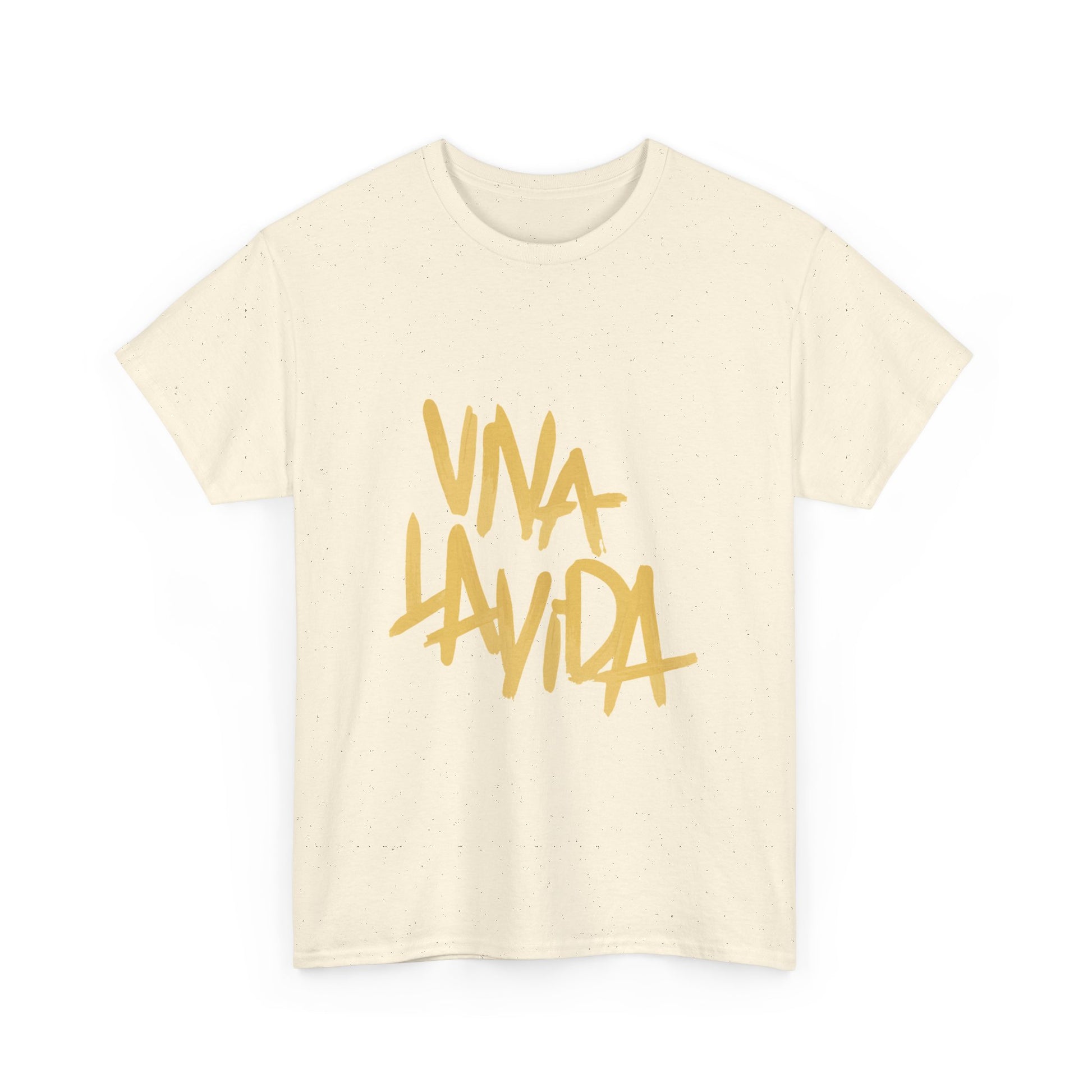 Golden Brush Script Unisex Cotton Tee Printify