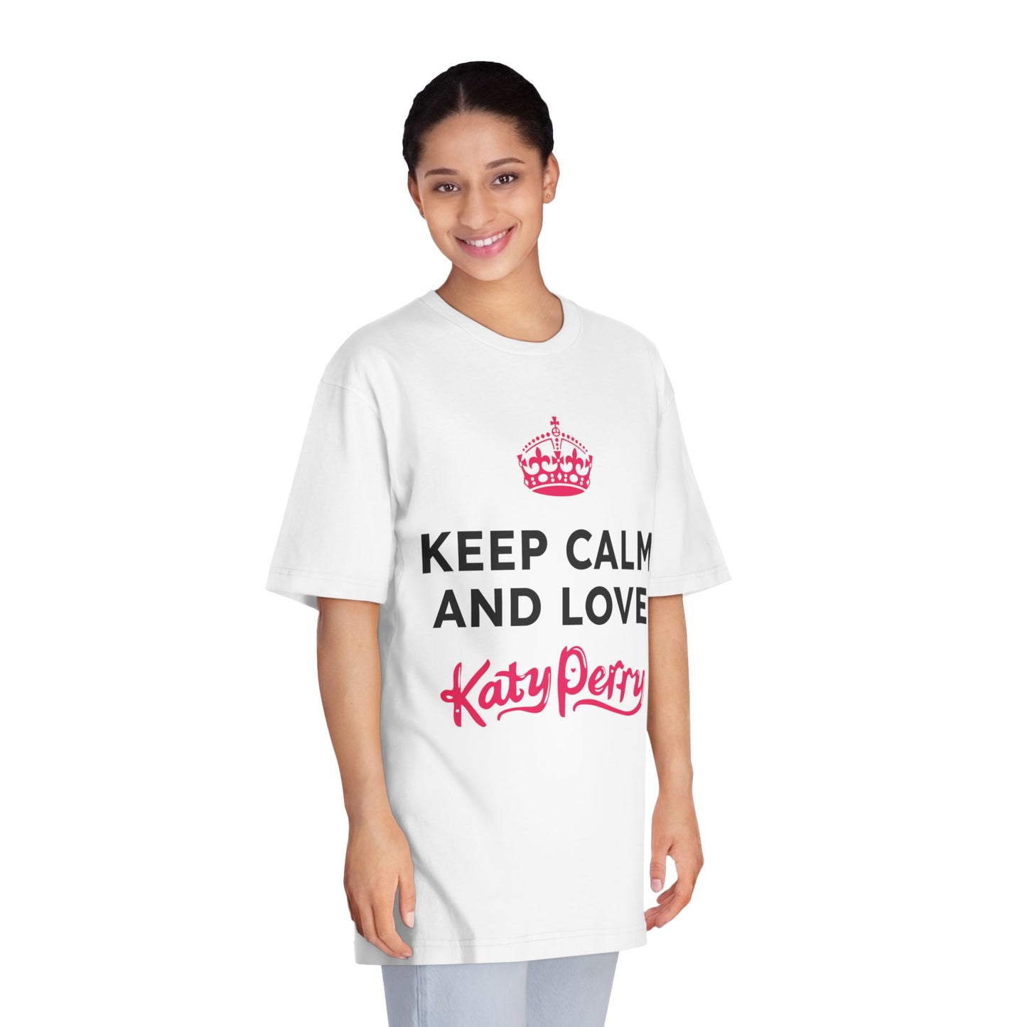 Crown over Katy Perry Signature” - Unisex Classic Crewneck T-shirt Printify