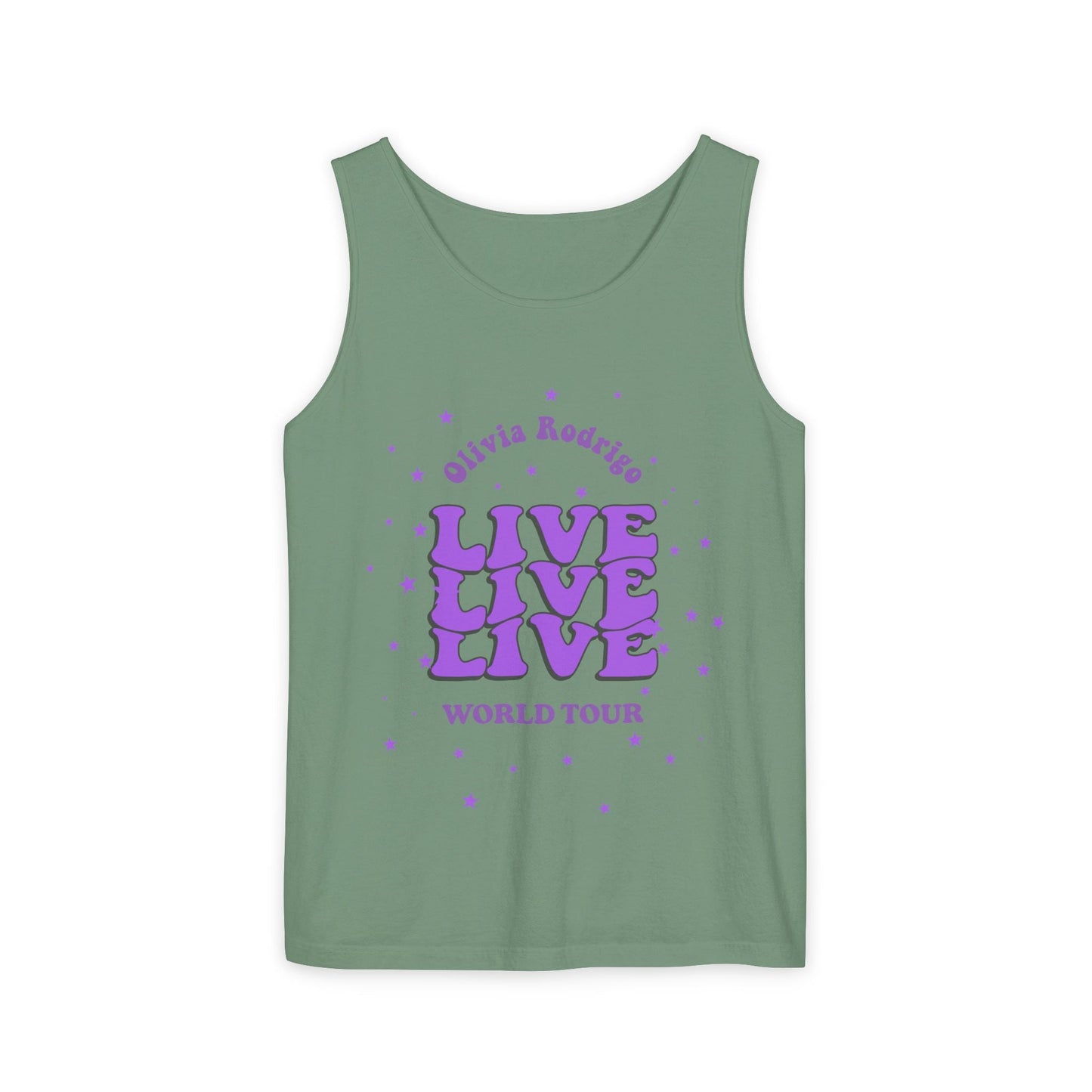 Olivia Rodrigo Live World Tour-Dyed Tank Top Printify