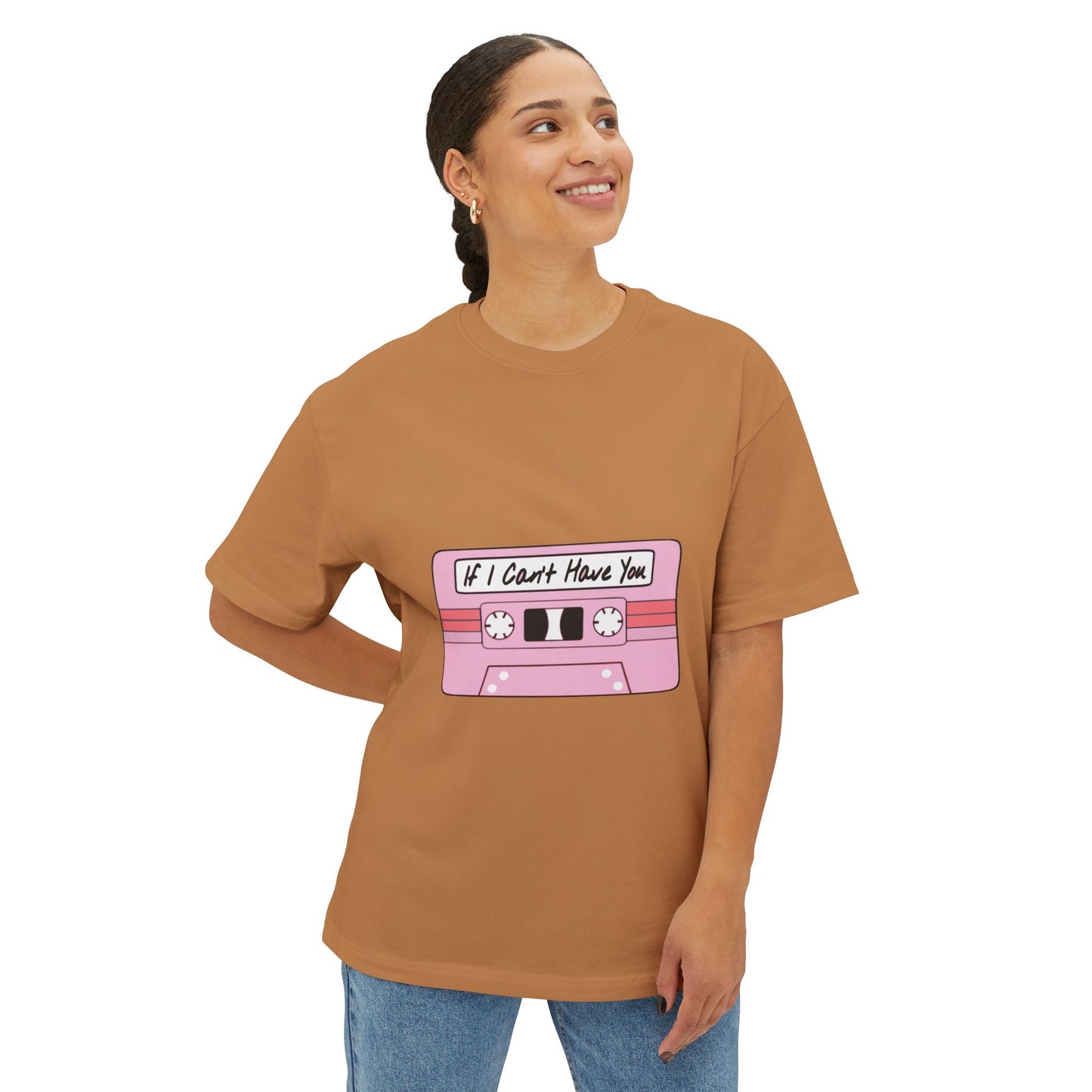 If I Can’t Tape Unisex Oversized Boxy Tee Printify