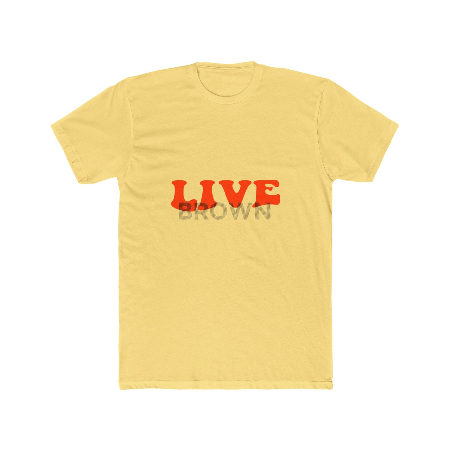 Retro Live Lettering Print Unisex Cotton Tee - snazzymerch