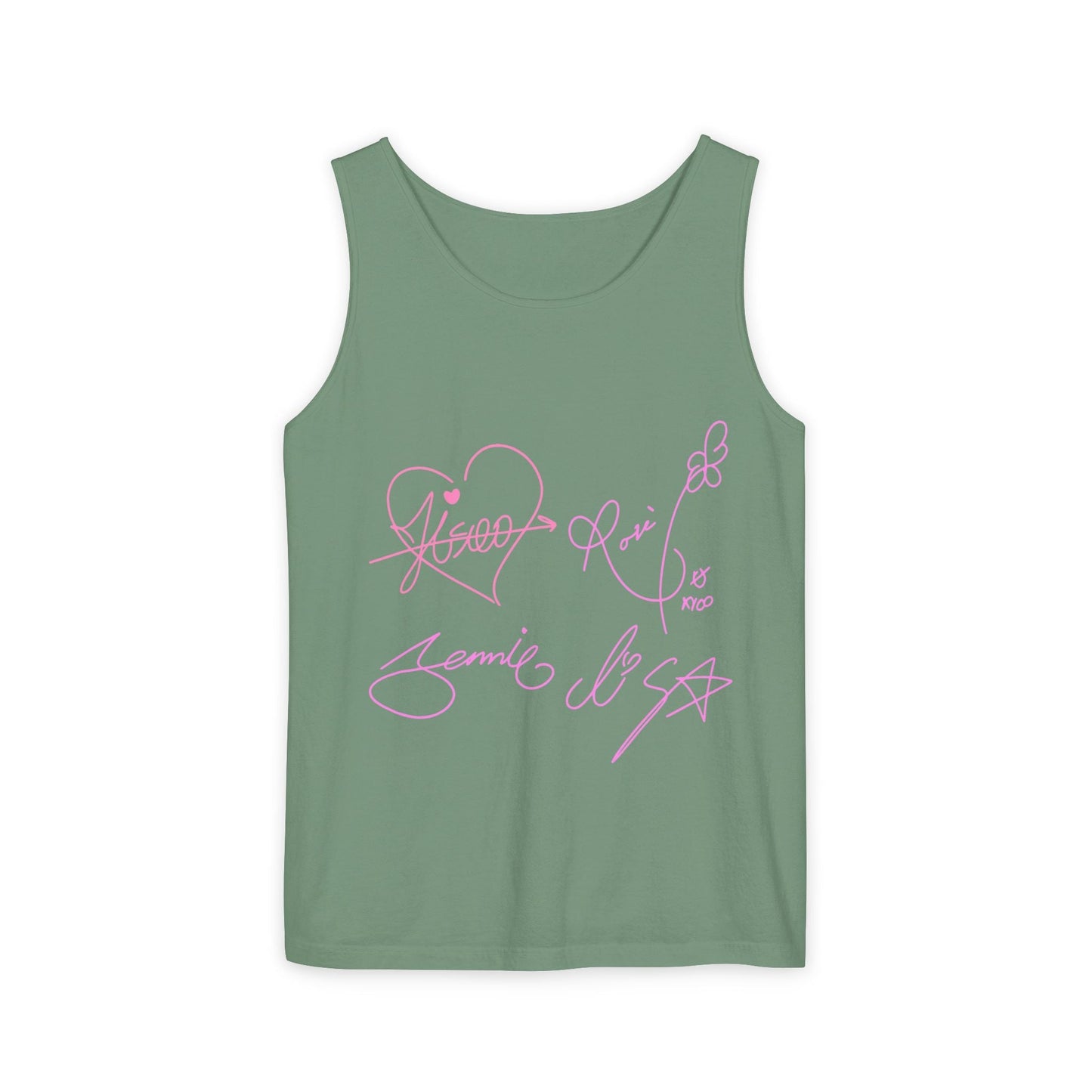 Signature Autograph – Dyed Tank Top Printify