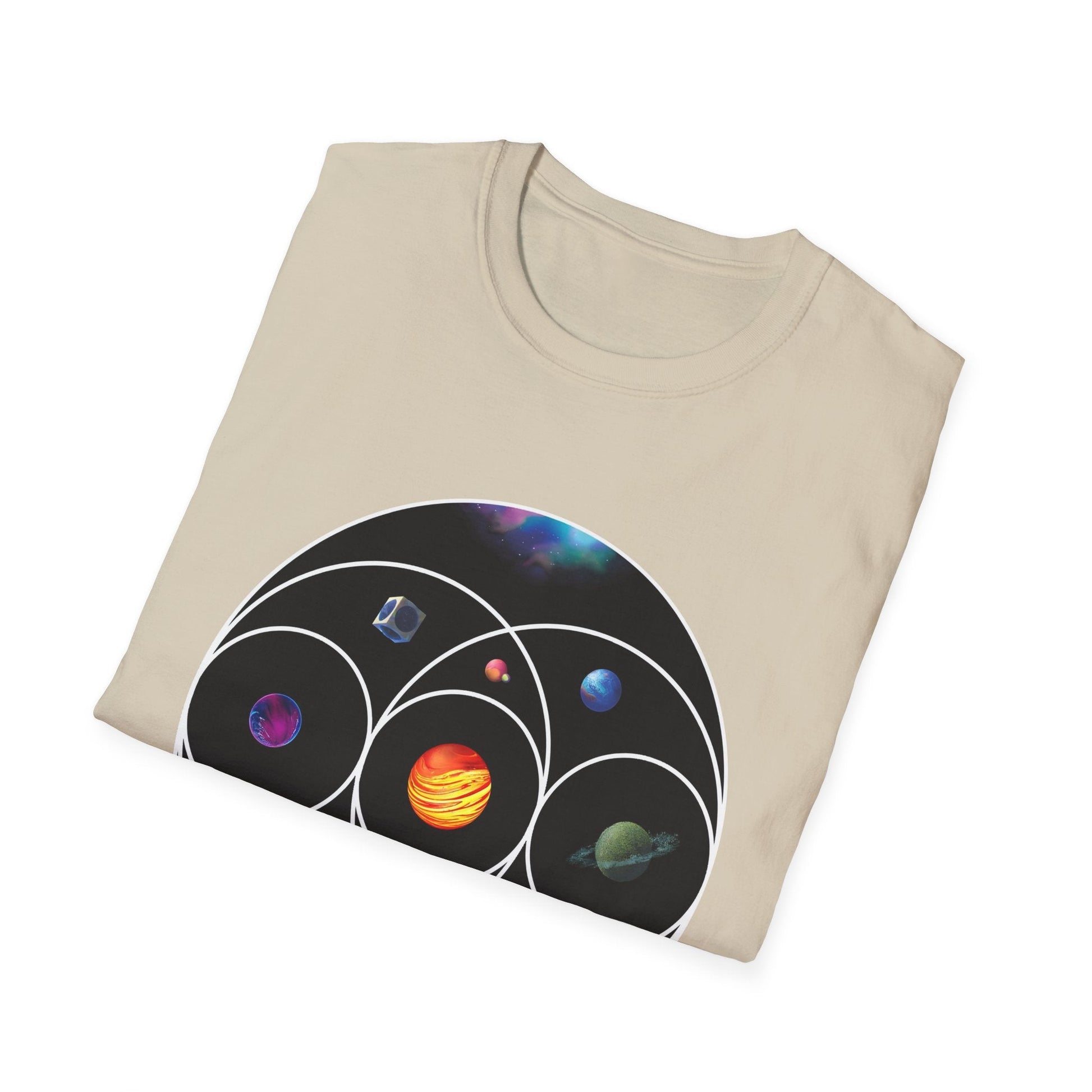 Unisex Softstyle T-Shirt Inspired by Coldplay’s Illustration Concept Printify