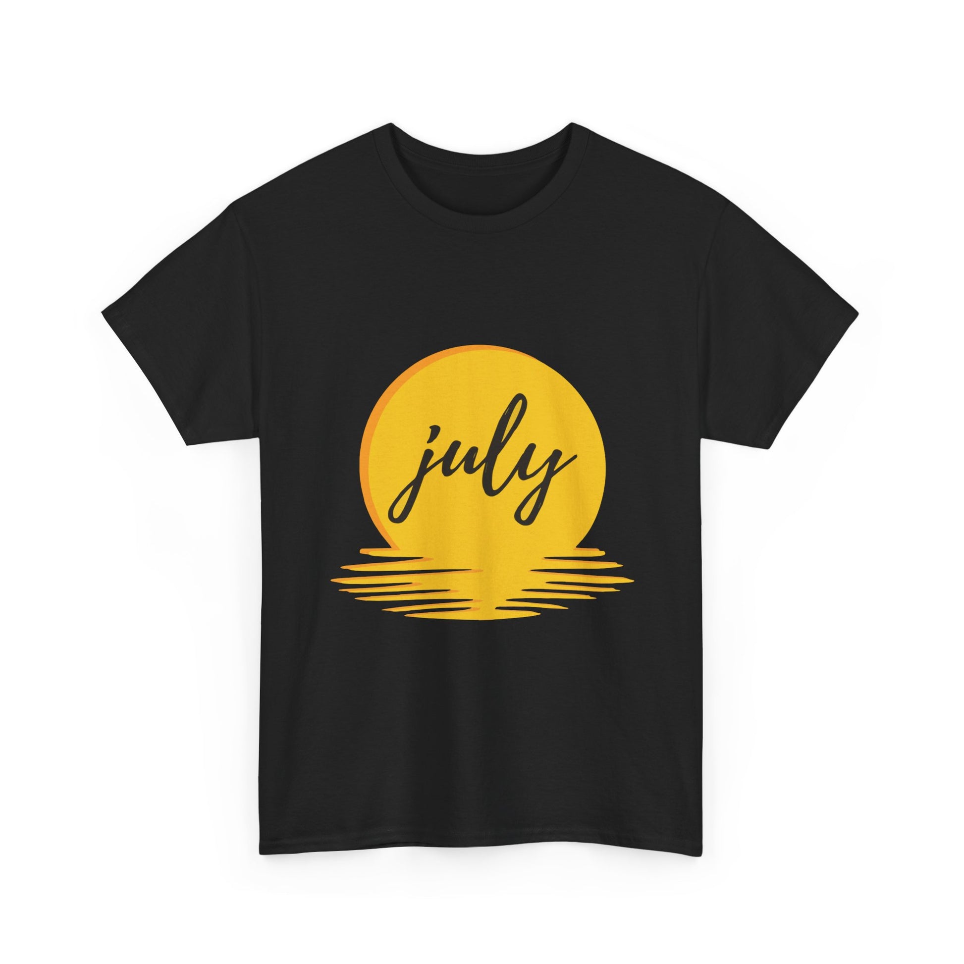 July Sun Graphic Unisex Heavy Cotton Tee - snazzymerch