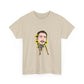 Cartoon Face with Sunflowers Unisex Heavy cotton Tee Printify