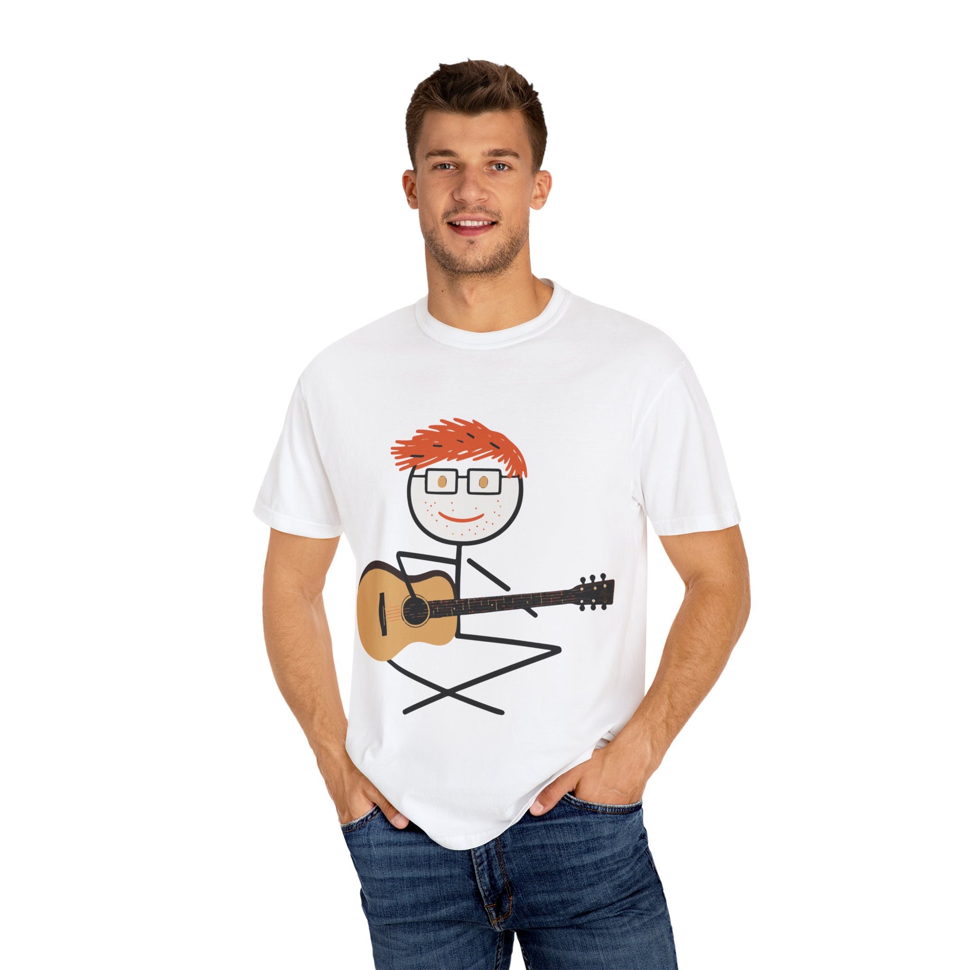 Ed Sheeran Guitar Dyed T-Shirt | Vintage Comfort