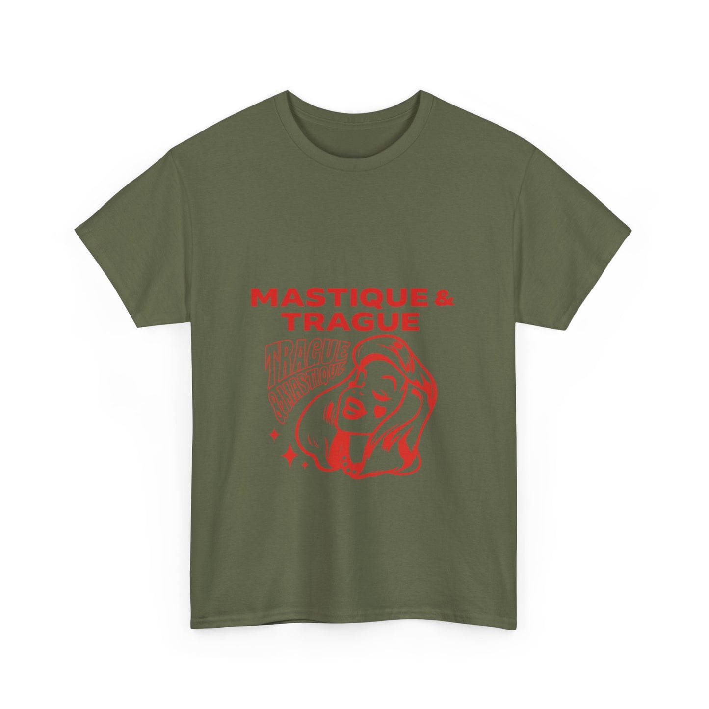 Fierce Femme in Red Unisex Heavy cotton tee Printify