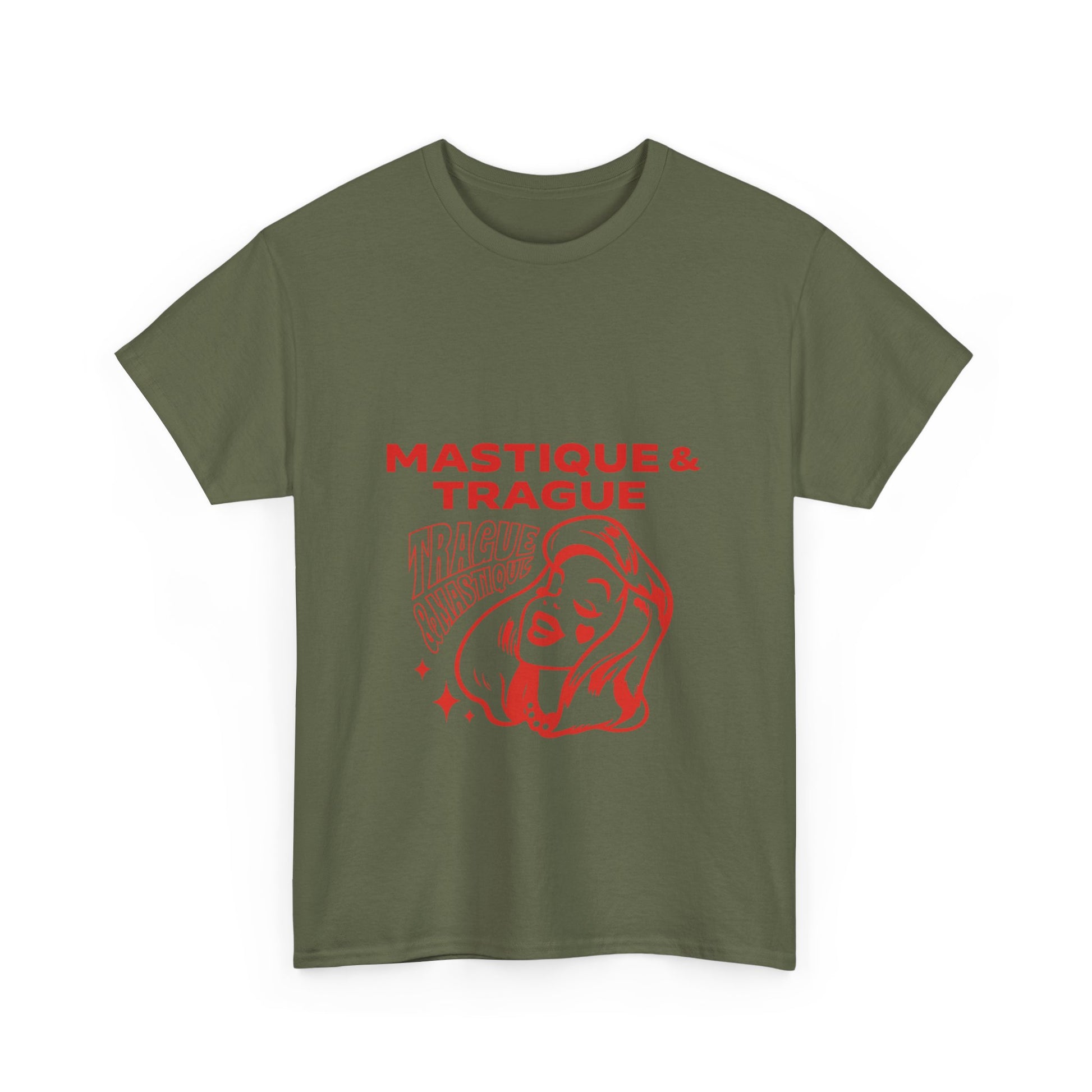Fierce Femme in Red Unisex Heavy cotton tee Printify