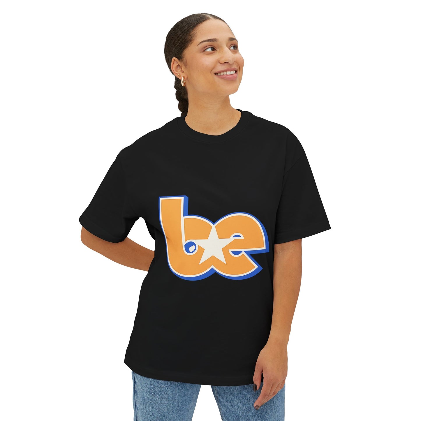 Billie Eilish Inspired Oversized T-Shirt – BE Star Retro Edition Printify
