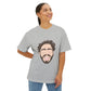 Minimalist Tongue Out Cartoon Face Unisex Oversized Boxy Tee Printify
