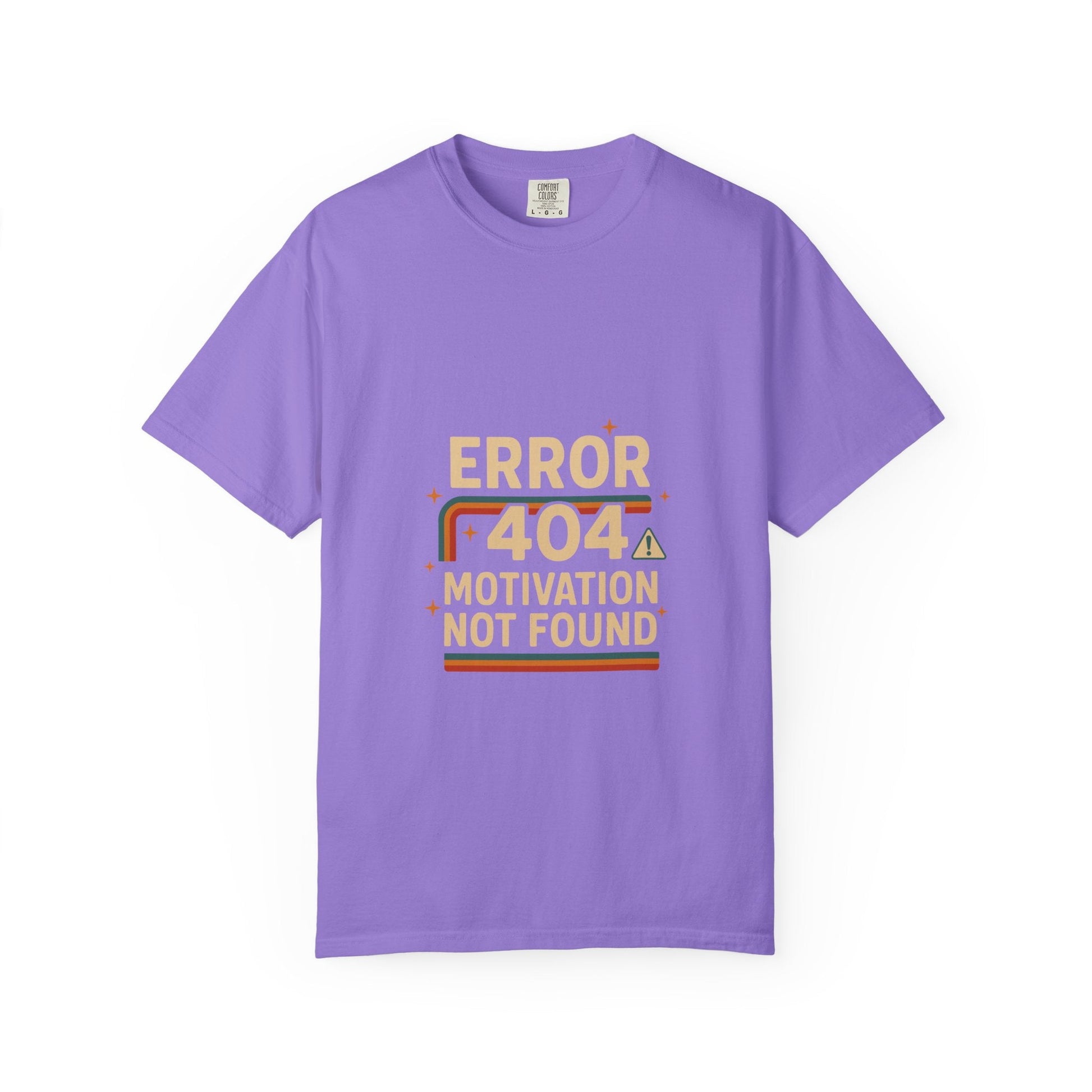 Unisex Garment-Dyed T-shirt – Snazzy Error 404 Edition Printify