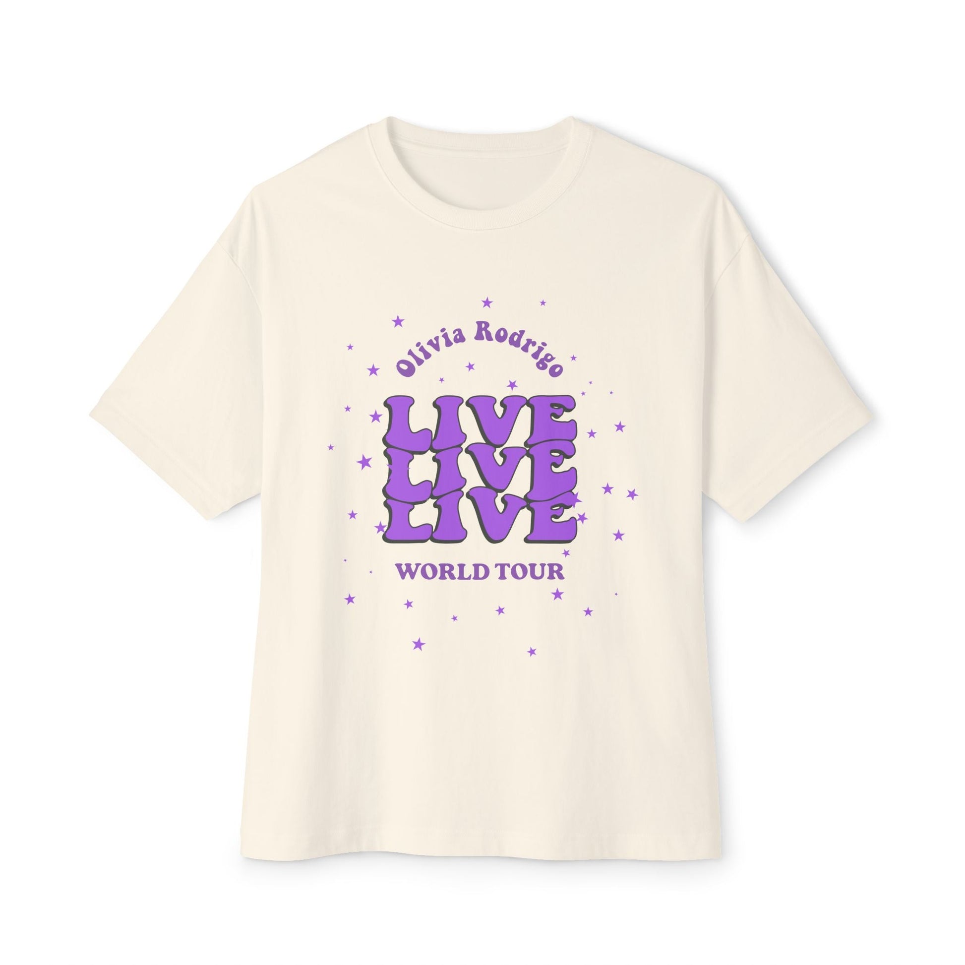 Olivia Rodrigo Live World Tour-Oversized Tee Printify