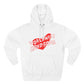 Worldwide Handsome Heart Three-Panel Fleece Hoodie - snazzymerch