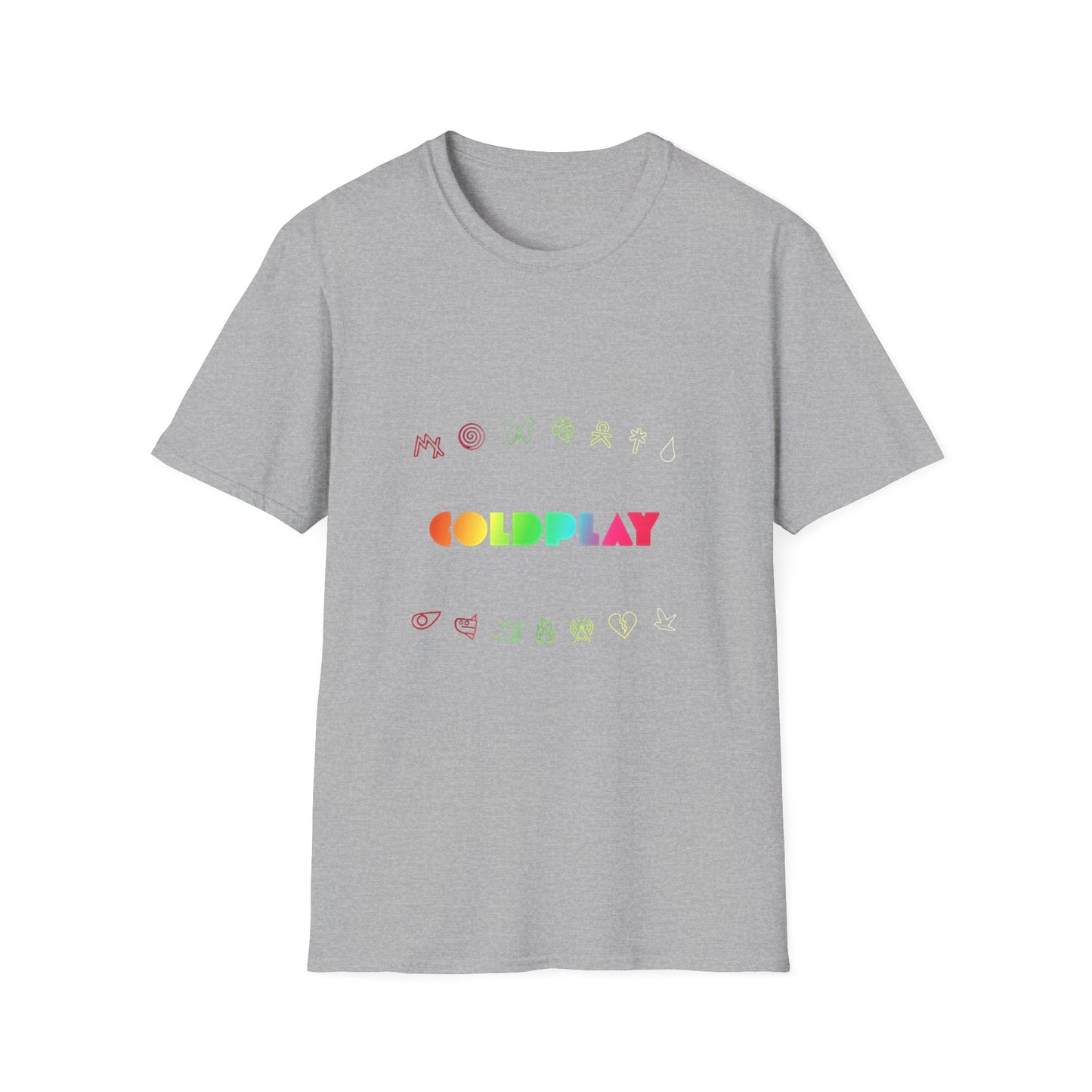 Unisex Softstyle T-Shirt Inspired by Coldplay’s Signage Printify