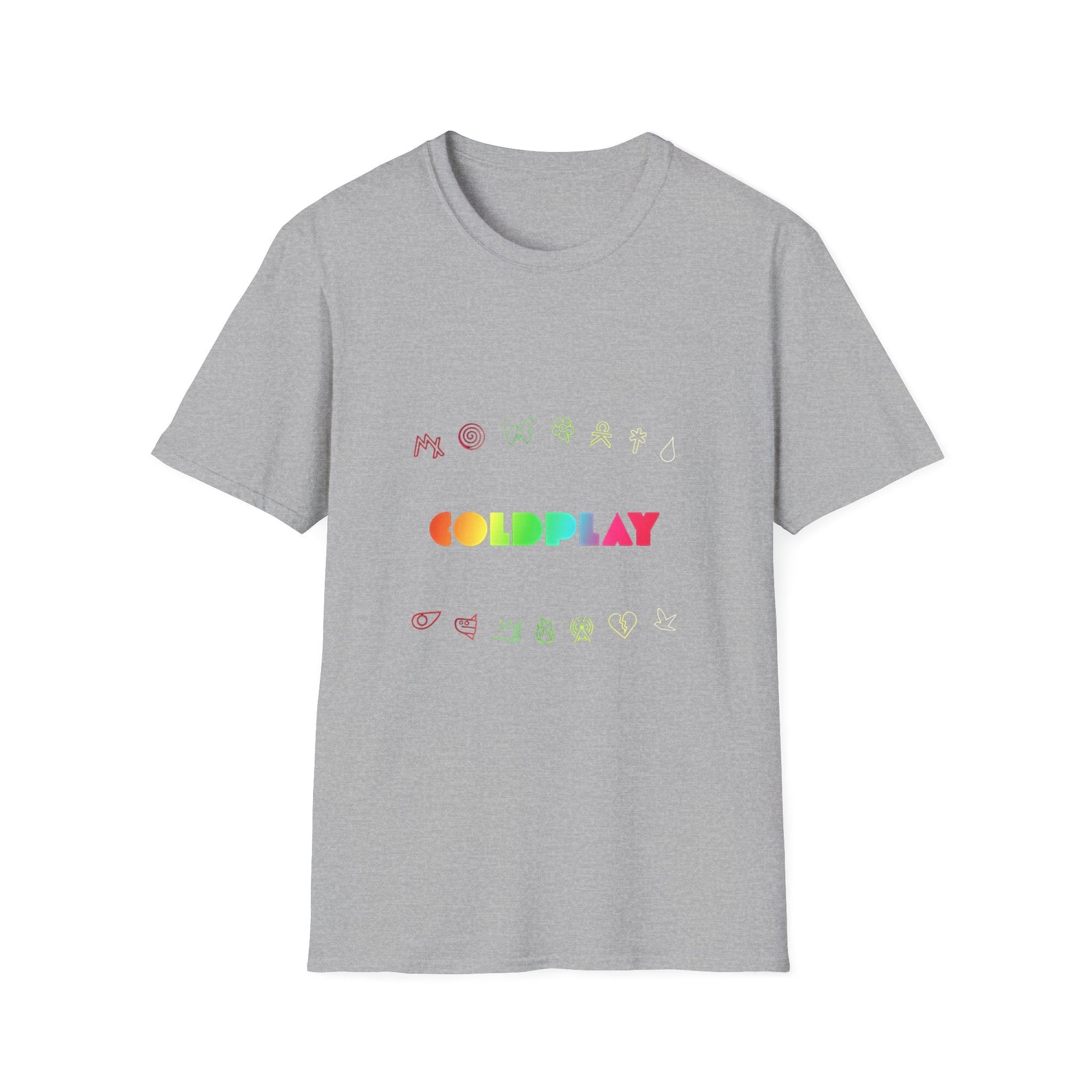 Unisex Softstyle T-Shirt Inspired by Coldplay’s Signage Printify