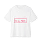 Minimal BLINK Logo – Oversized Boxy Tee Printify