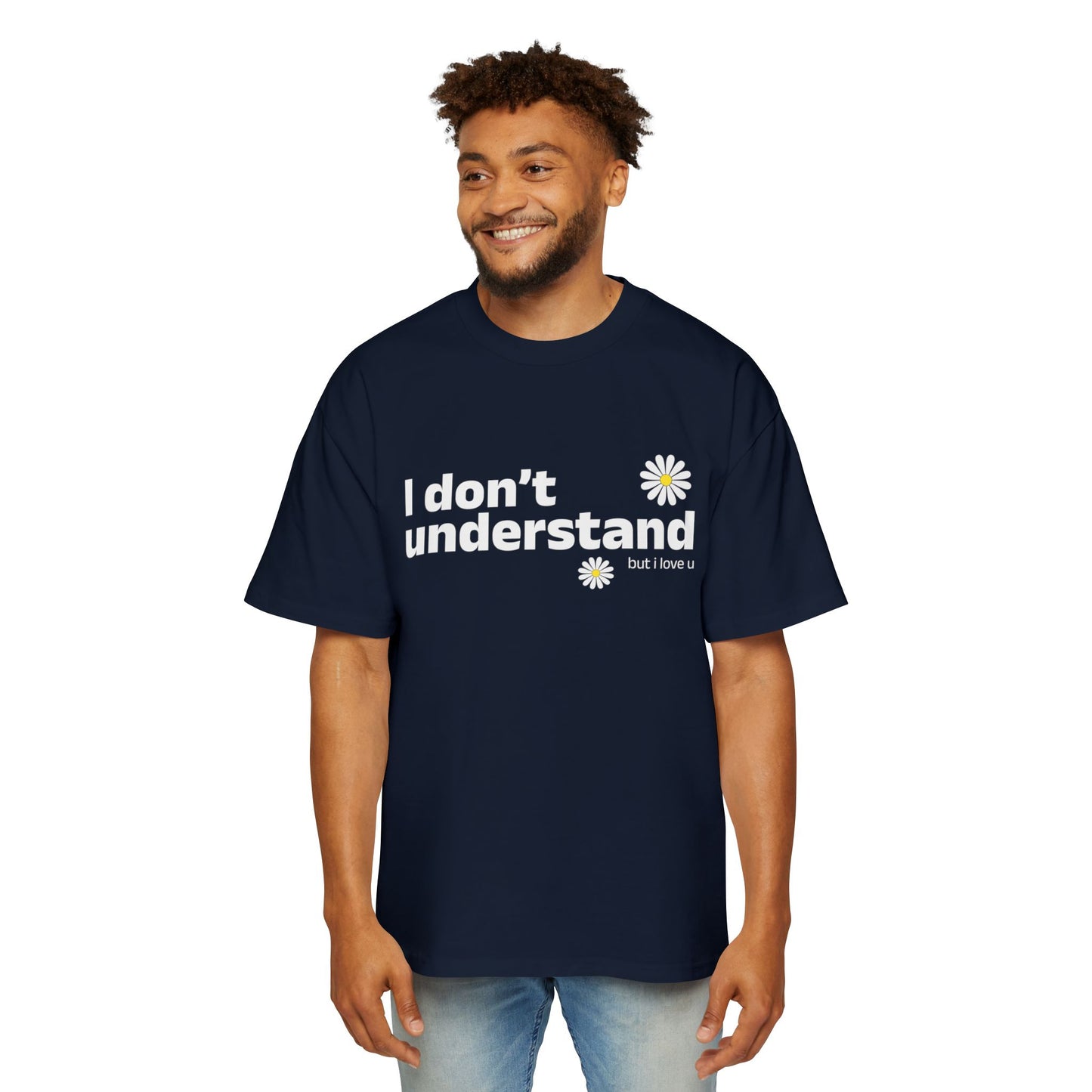 I Don’t Understand Men's Heavy Oversized Tee - snazzymerch