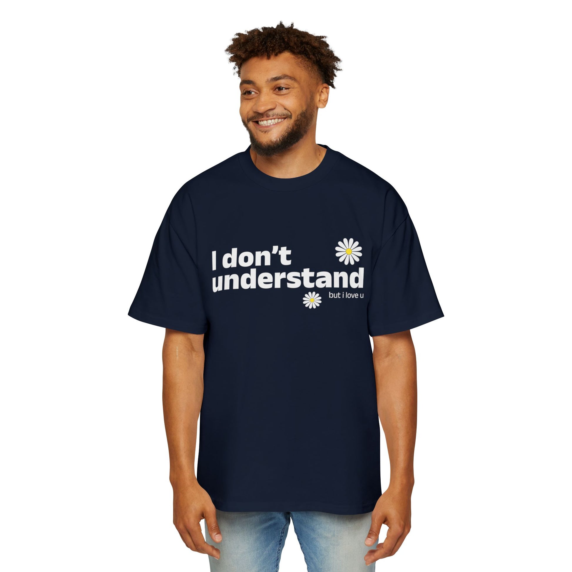 I Don’t Understand Men's Heavy Oversized Tee - snazzymerch