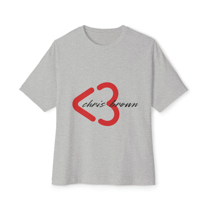 Minimal Heart Icon Unisex oversized Boxy Tee - snazzymerch