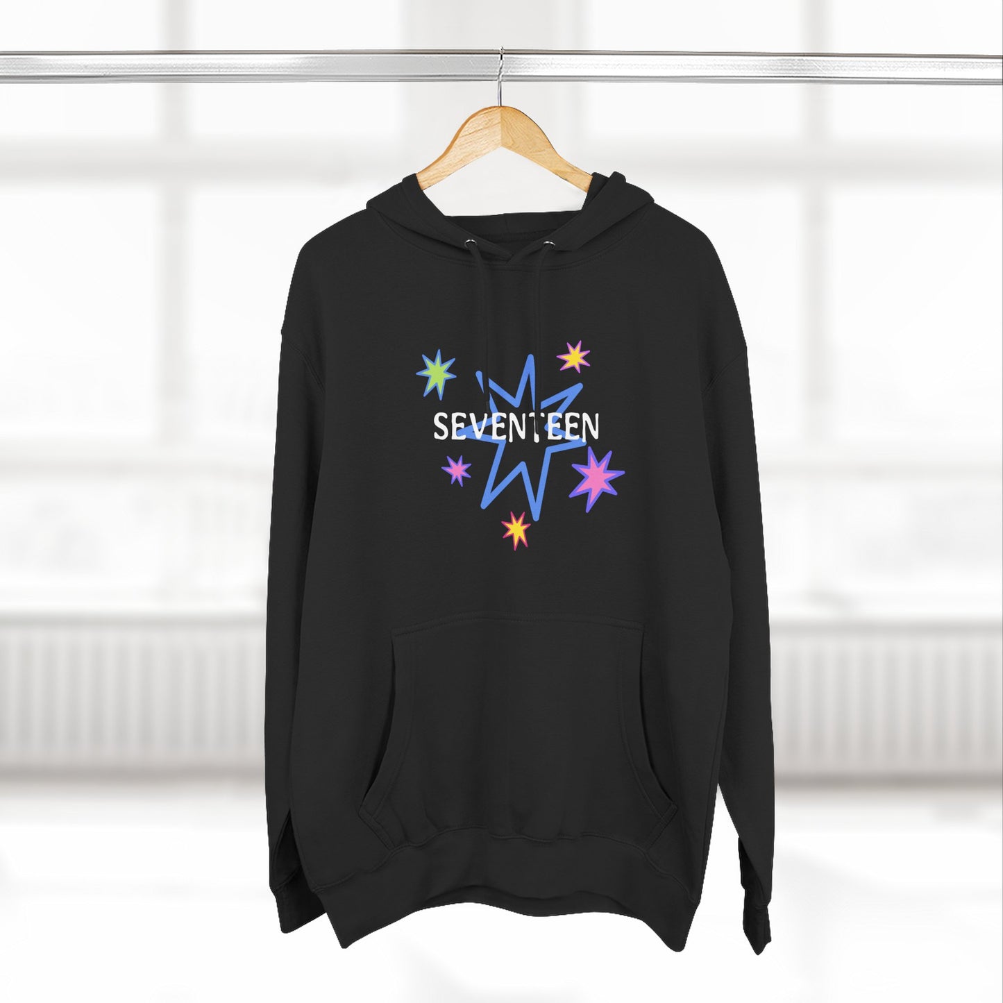 Starlight Seventeen Three-Panel Fleece Hoodie - snazzymerch