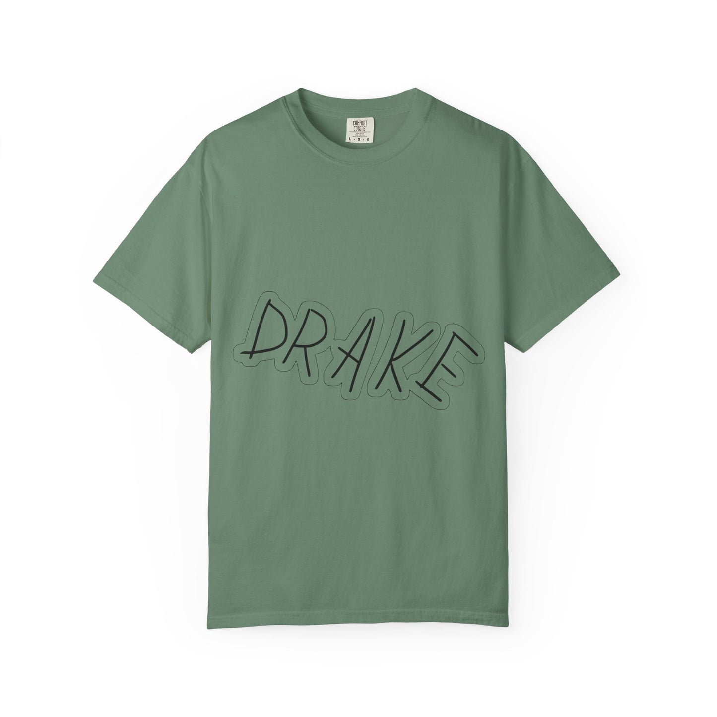 Dra-ke Graffiti Script Dyed Tshirt Printify
