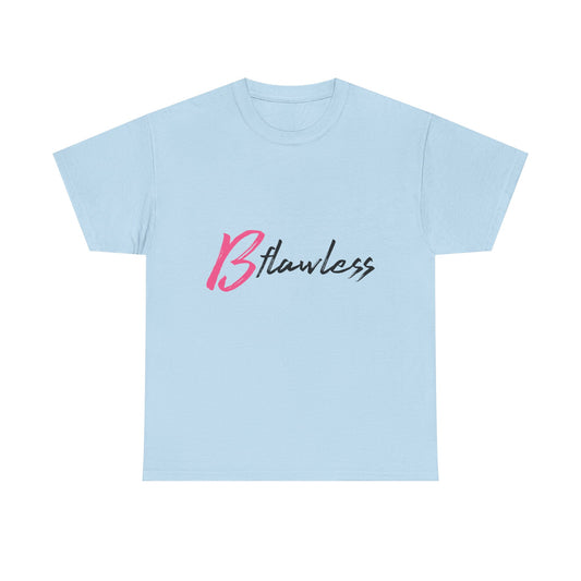 Bold Script “Be Flawless” Unisex Heavy Cotton Tee - snazzymerch