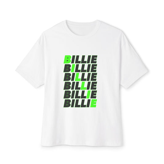 Billie Eilish Inspired Oversized T-Shirt – Minimal Block Statement Edition Printify