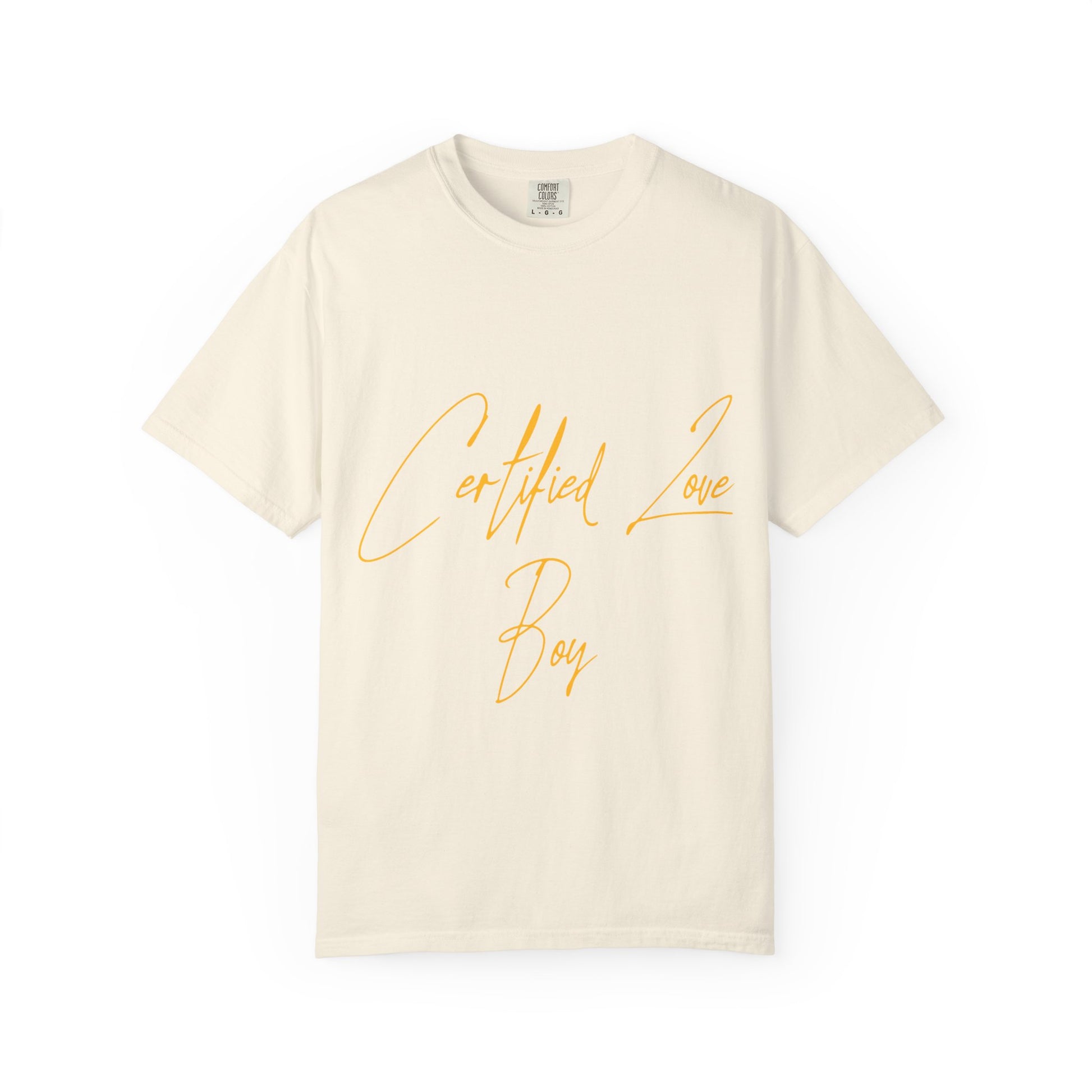 Certified Lover Boy Script Dyed Tshirt Printify