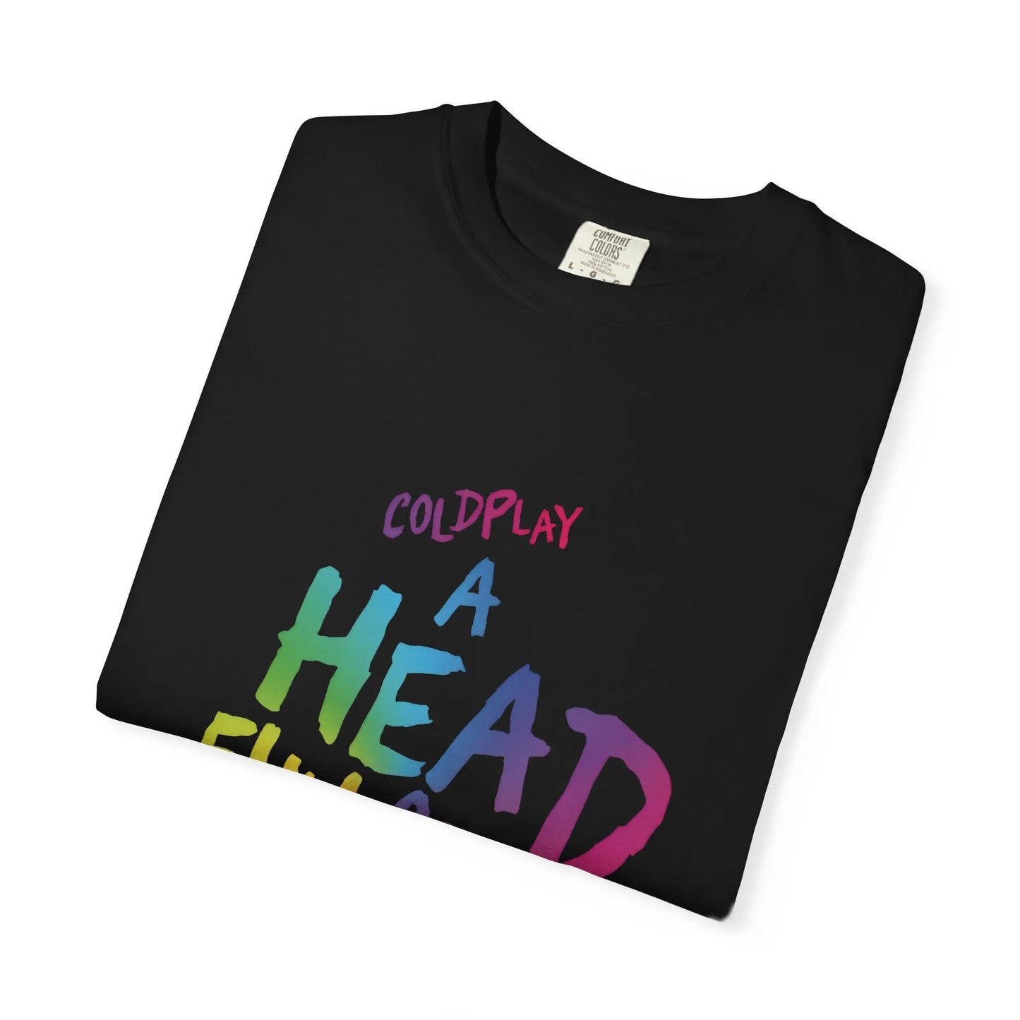 Unisex Garment-Dyed T-Shirt Inspired by Coldplay’s Iconic A Head Full of Dreams Printify