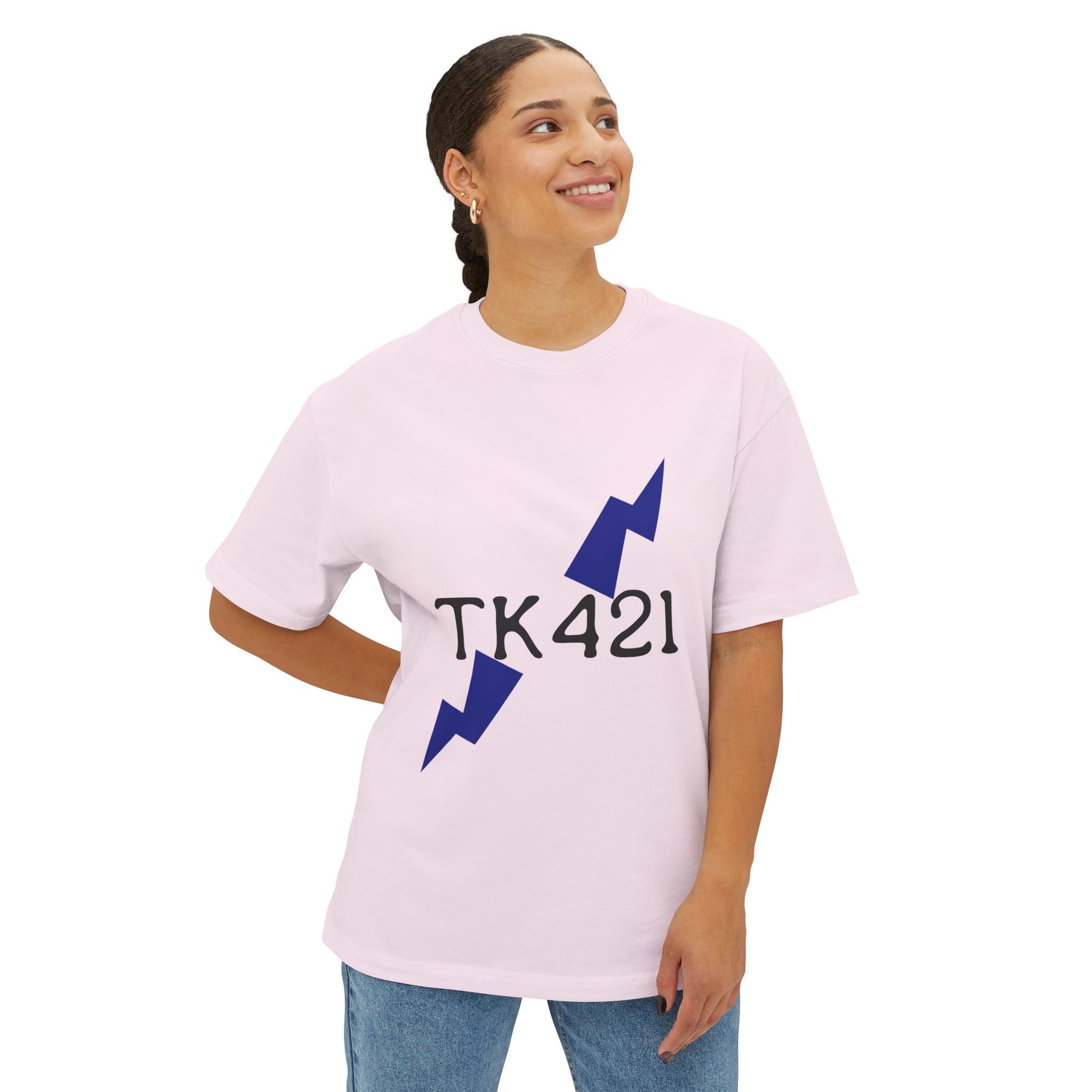 Bolt Duality Unisex Oversized Boxy tee Printify