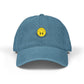 Yellow Smiley Denim Hat (Embroidery) - snazzymerch