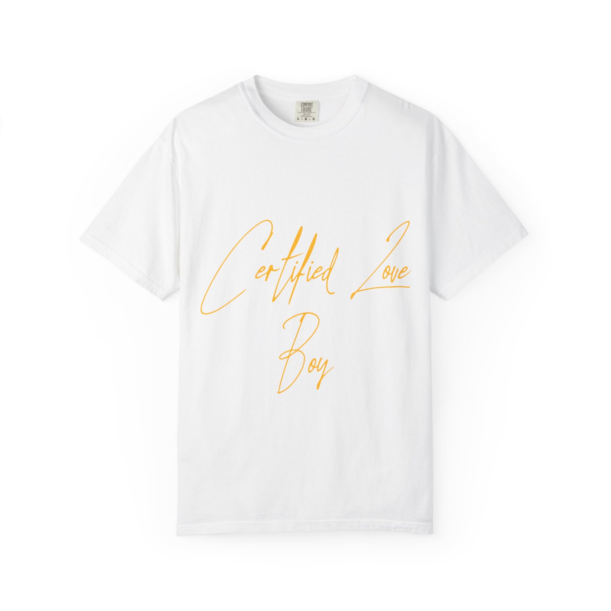 Certified Lover Boy Script Dyed Tshirt Printify