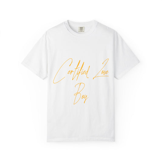 Certified Lover Boy Script Dyed Tshirt Printify