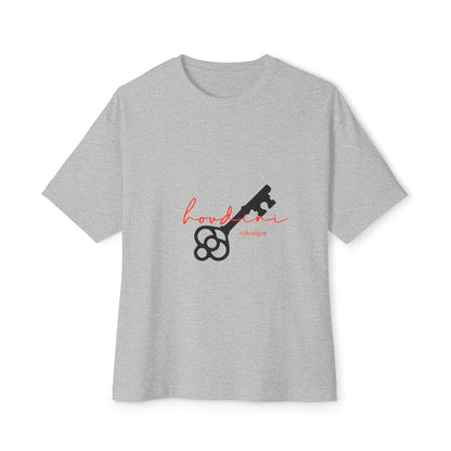 Cursive Spell “Houdini” Unisex Oversized Boxy Tee - snazzymerch