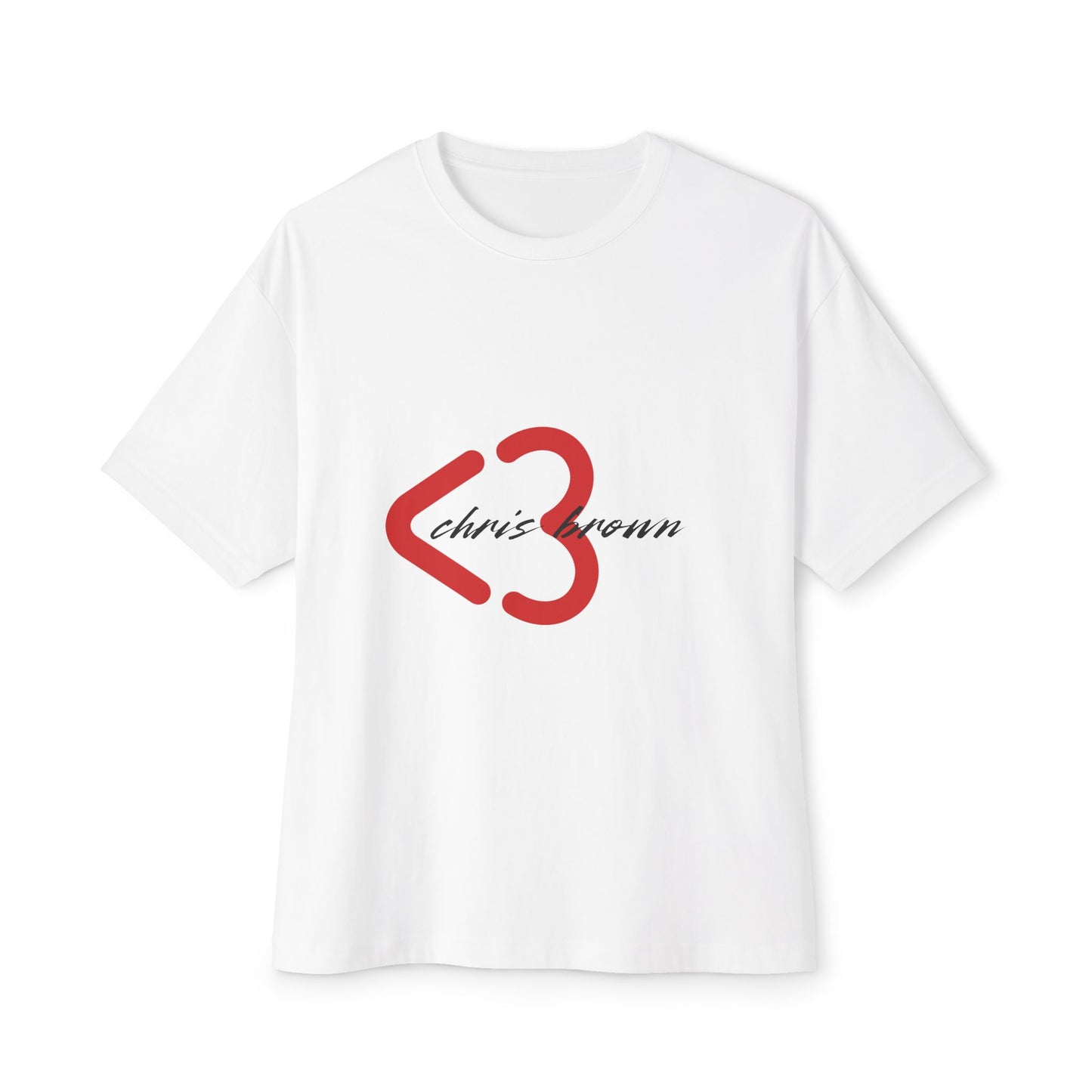 Minimal Heart Symbol Unisex oversized Boxy Tee - snazzymerch