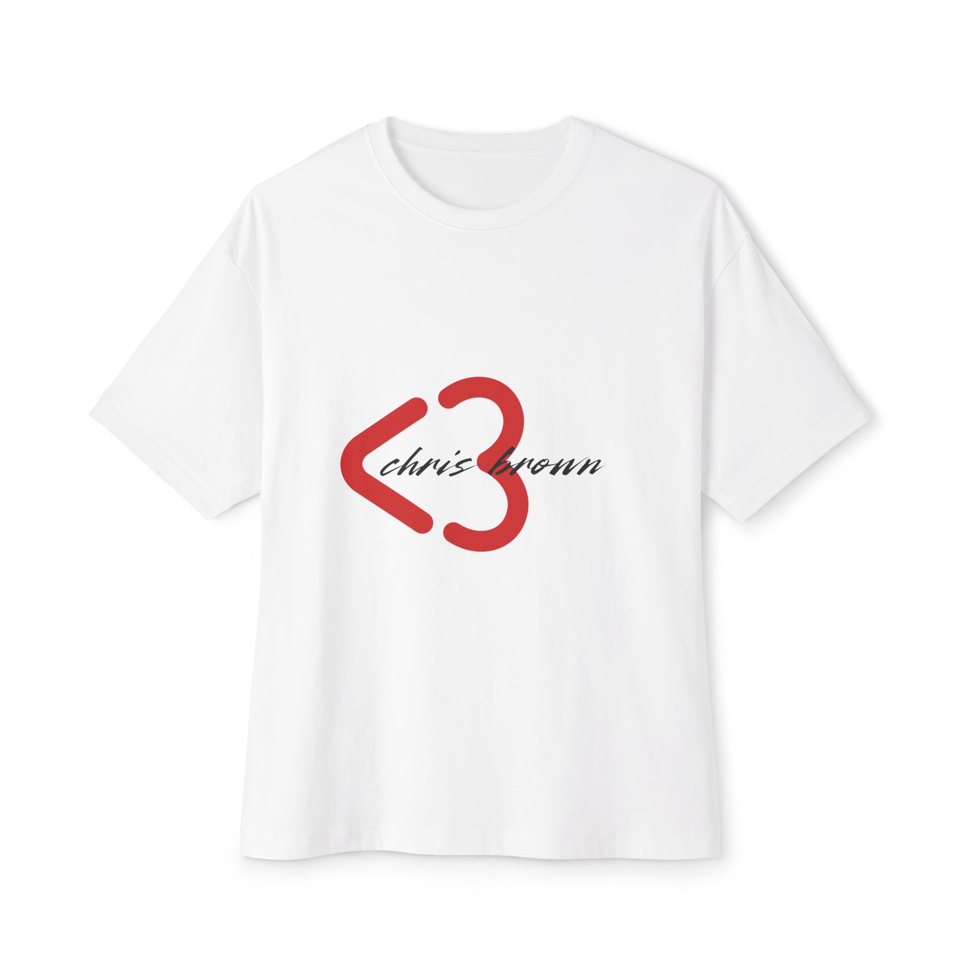 Minimal Heart Symbol Unisex oversized Boxy Tee - snazzymerch