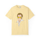 Yellow Glasses Portrait Unisex Garment-Dyed T-shirt - snazzymerch