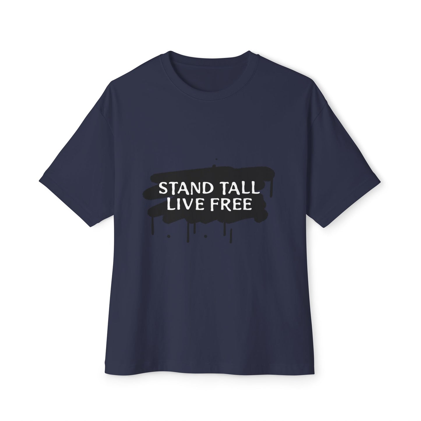 Stand Tall Live Free Unisex oversized Boxy Tee - snazzymerch