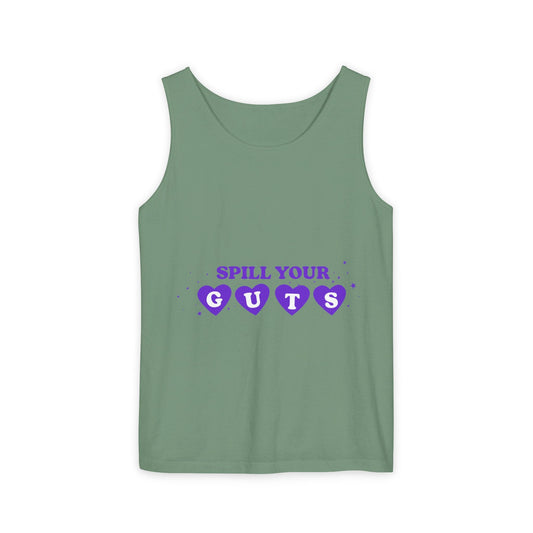 Spill Your Guts Heart-Dyed Tank Top Printify