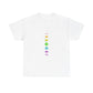 Rainbow Lunar Phases Unisex Cotton Tee Printify