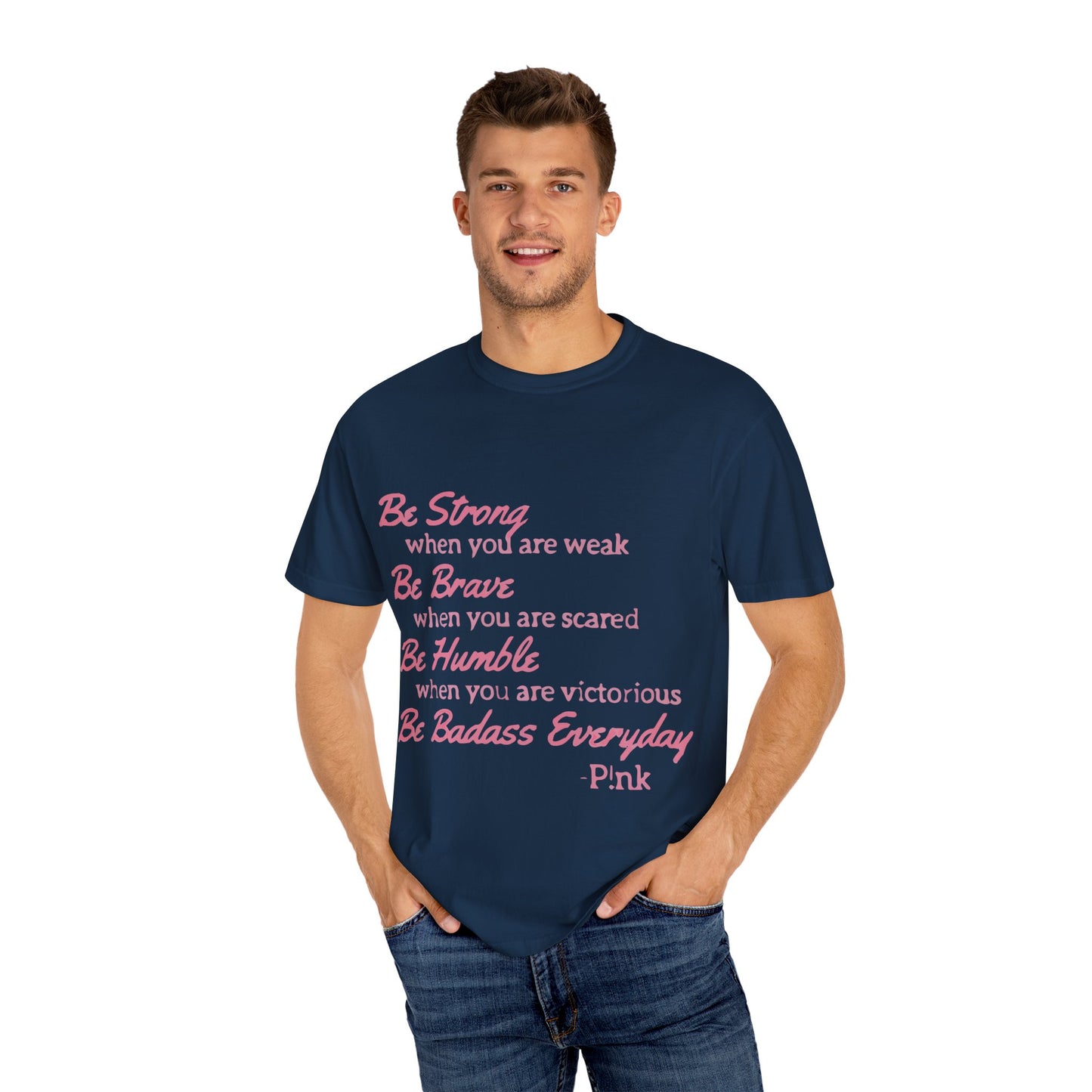 Beautiful Script Unisex Garment-Dyed T-shirt - snazzymerch