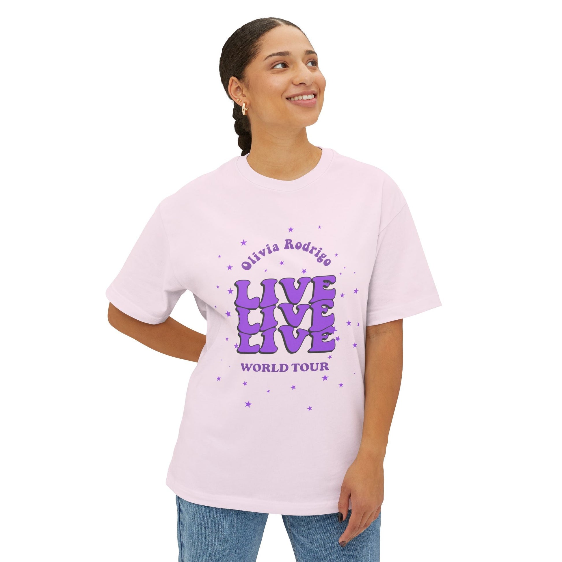 Olivia Rodrigo Live World Tour-Oversized Tee Printify