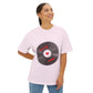 Vinyl Love Spin Unisex Oversized Boxy tee Printify