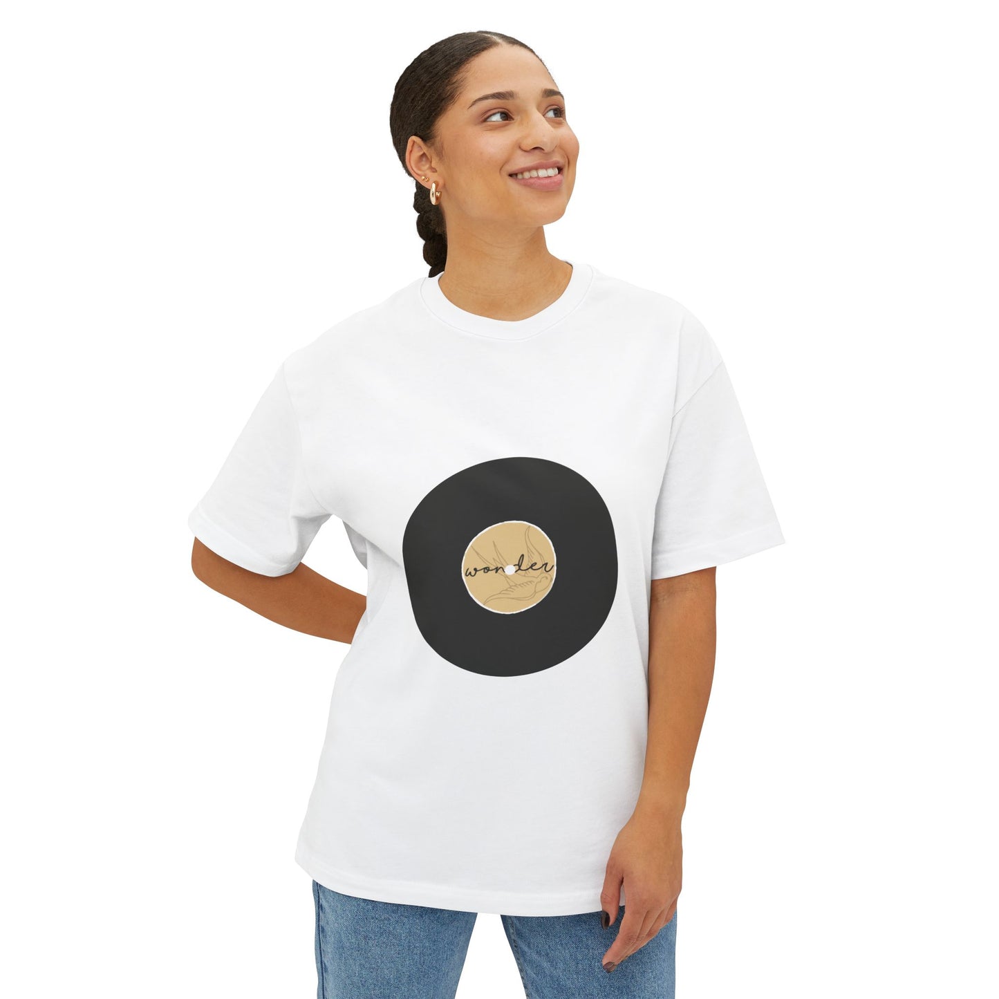Wonder Spin Unisex Oversized Boxy Tee Printify