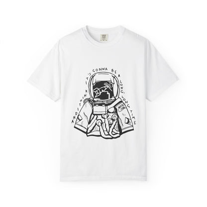 Outline Face Design Unisex Garment-Dyed T-shirt - snazzymerch