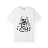 Outline Face Design Unisex Garment-Dyed T-shirt - snazzymerch