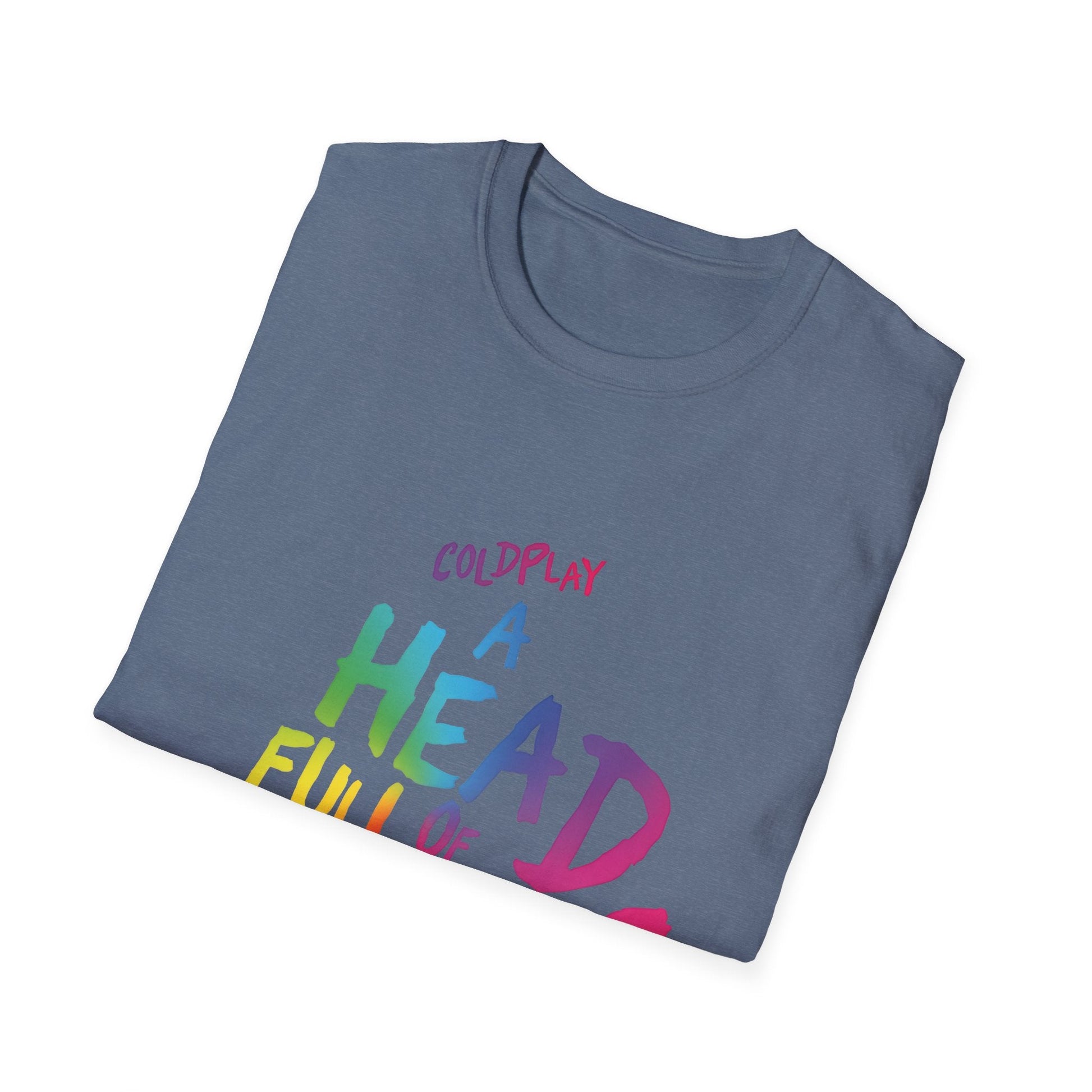 Unisex Softstyle T-Shirt Inspired by Coldplay’s Iconic A Head Full of Dreams Printify