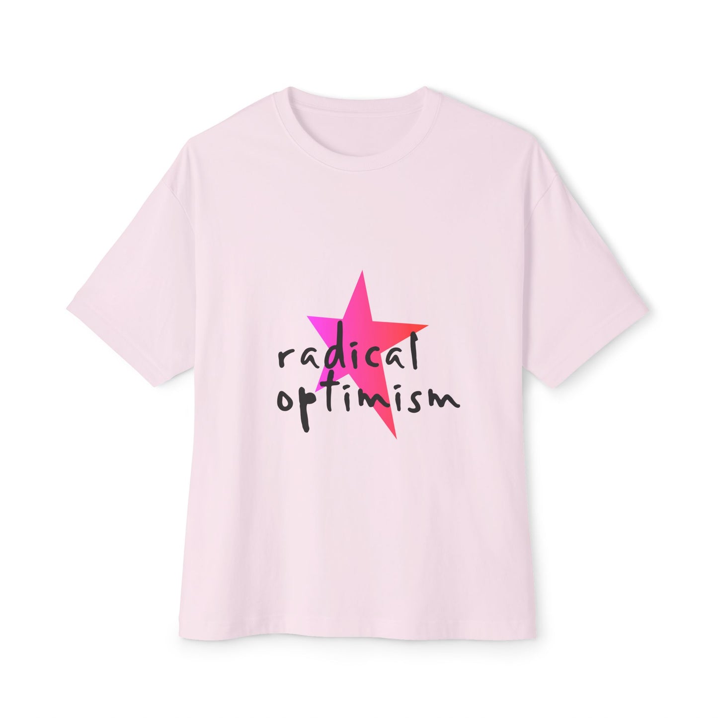 Flame Script Statement Unisex Oversized Boxy Tee - snazzymerch